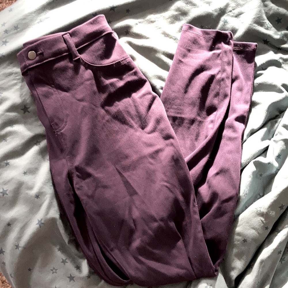Time & Tru purple jeggings NWOT